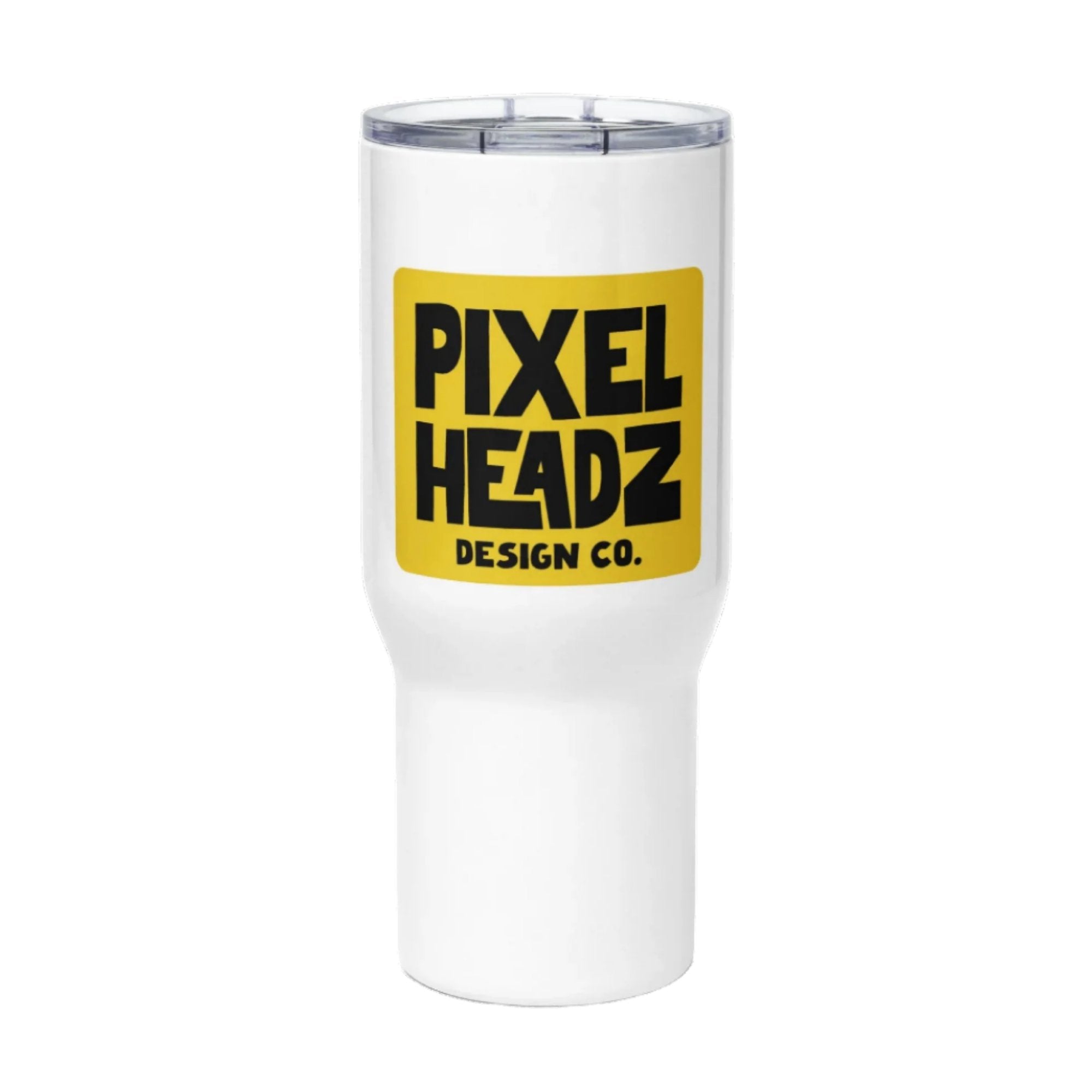 Travel mug with a handle