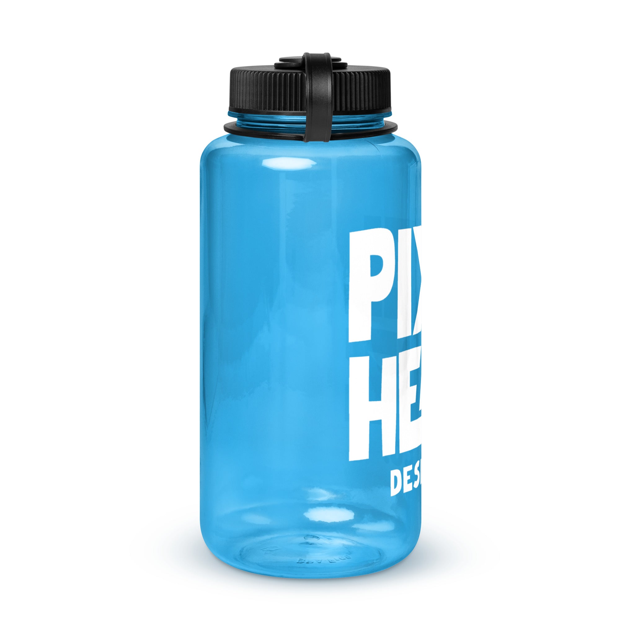 Wide mouth plastic water bottle