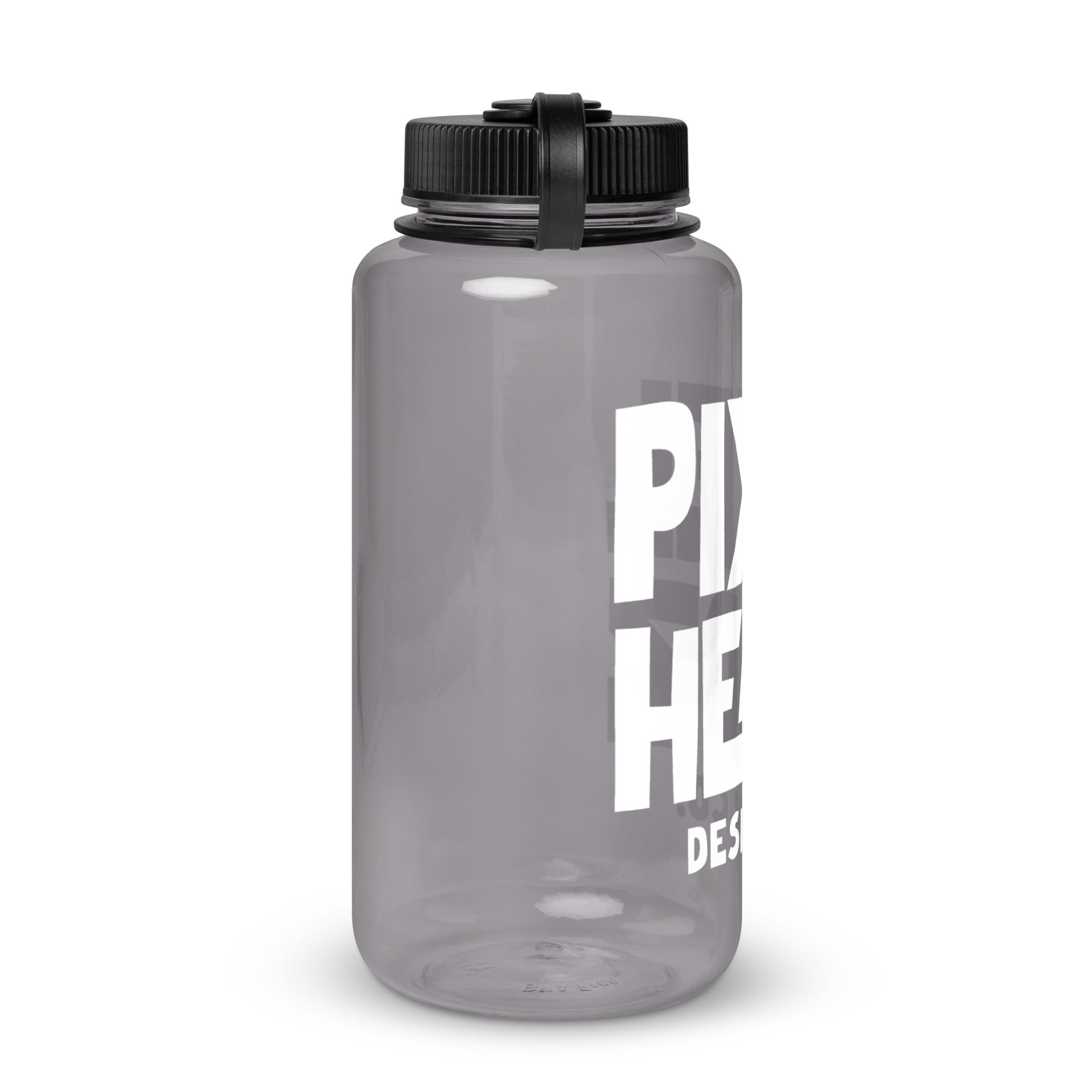 Wide mouth plastic water bottle
