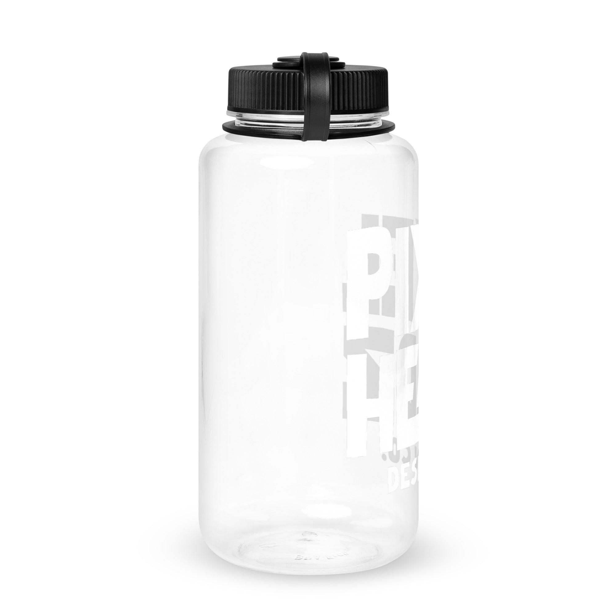 Wide mouth plastic water bottle