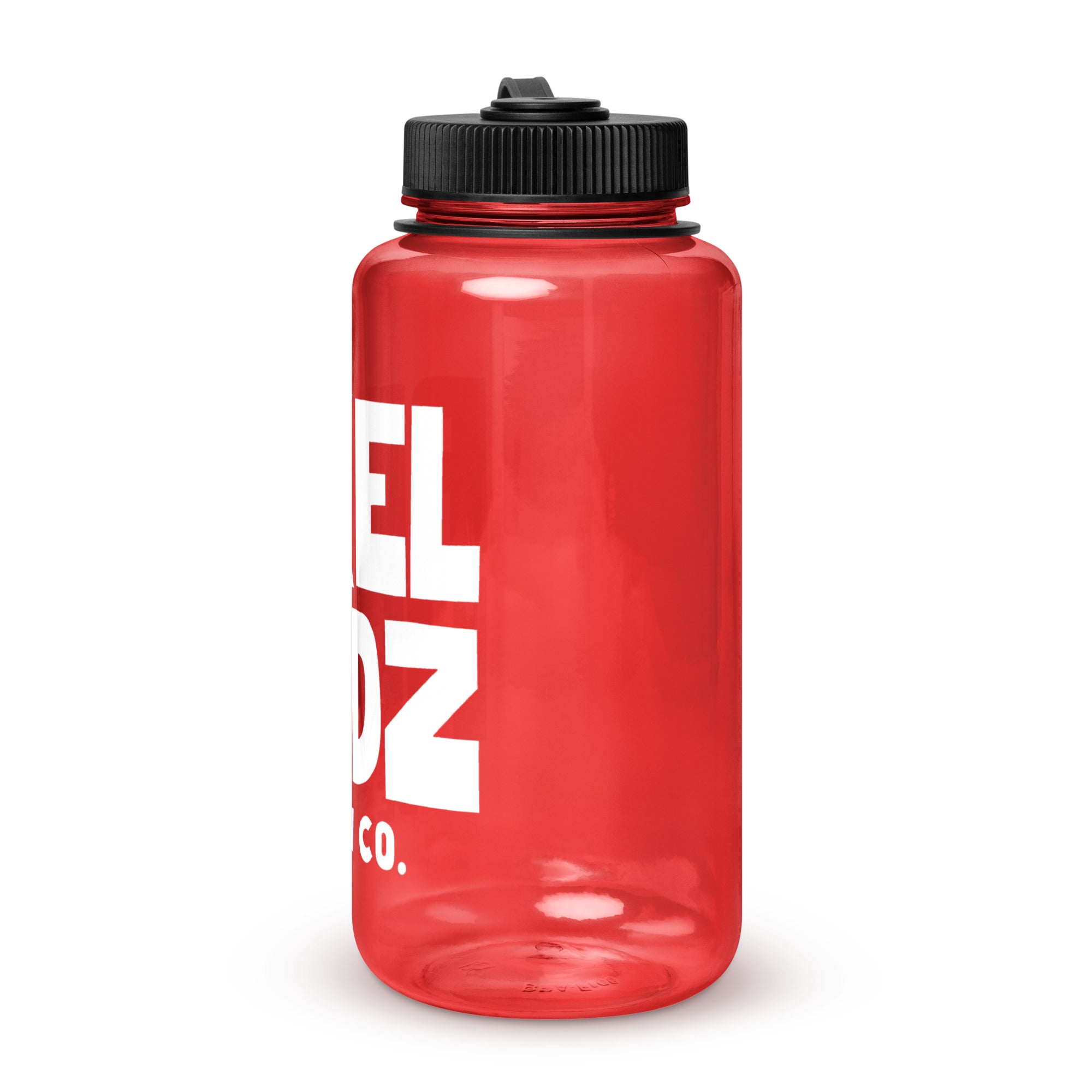 Wide mouth plastic water bottle