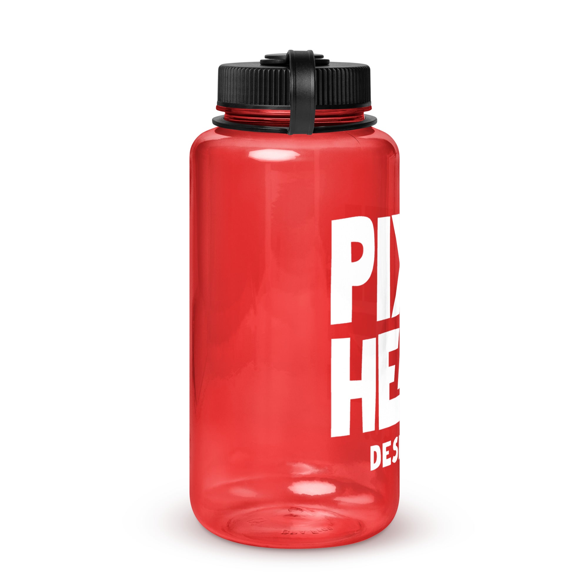 Wide mouth plastic water bottle